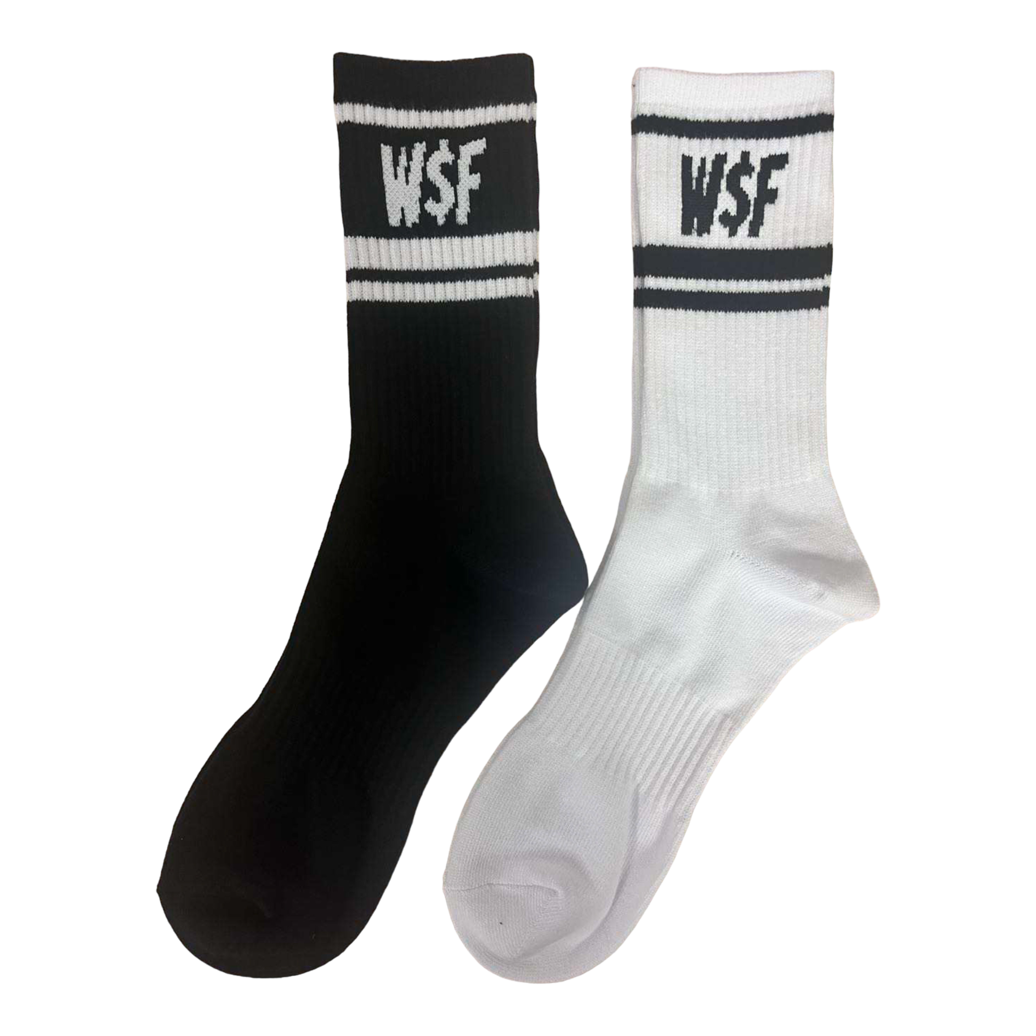 Striped W$F Crew Socks