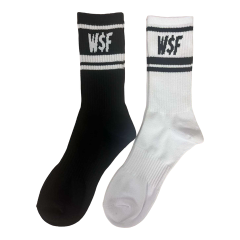 Striped W$F Crew Socks